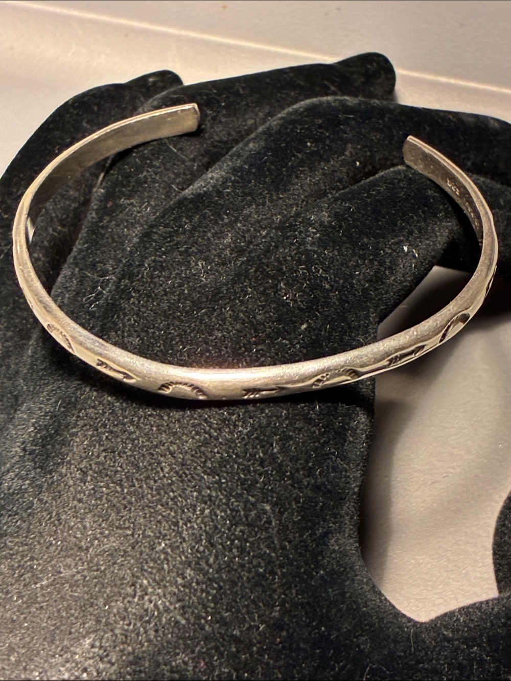 Mexico .925 Textured Cuff Bracelet - Silver